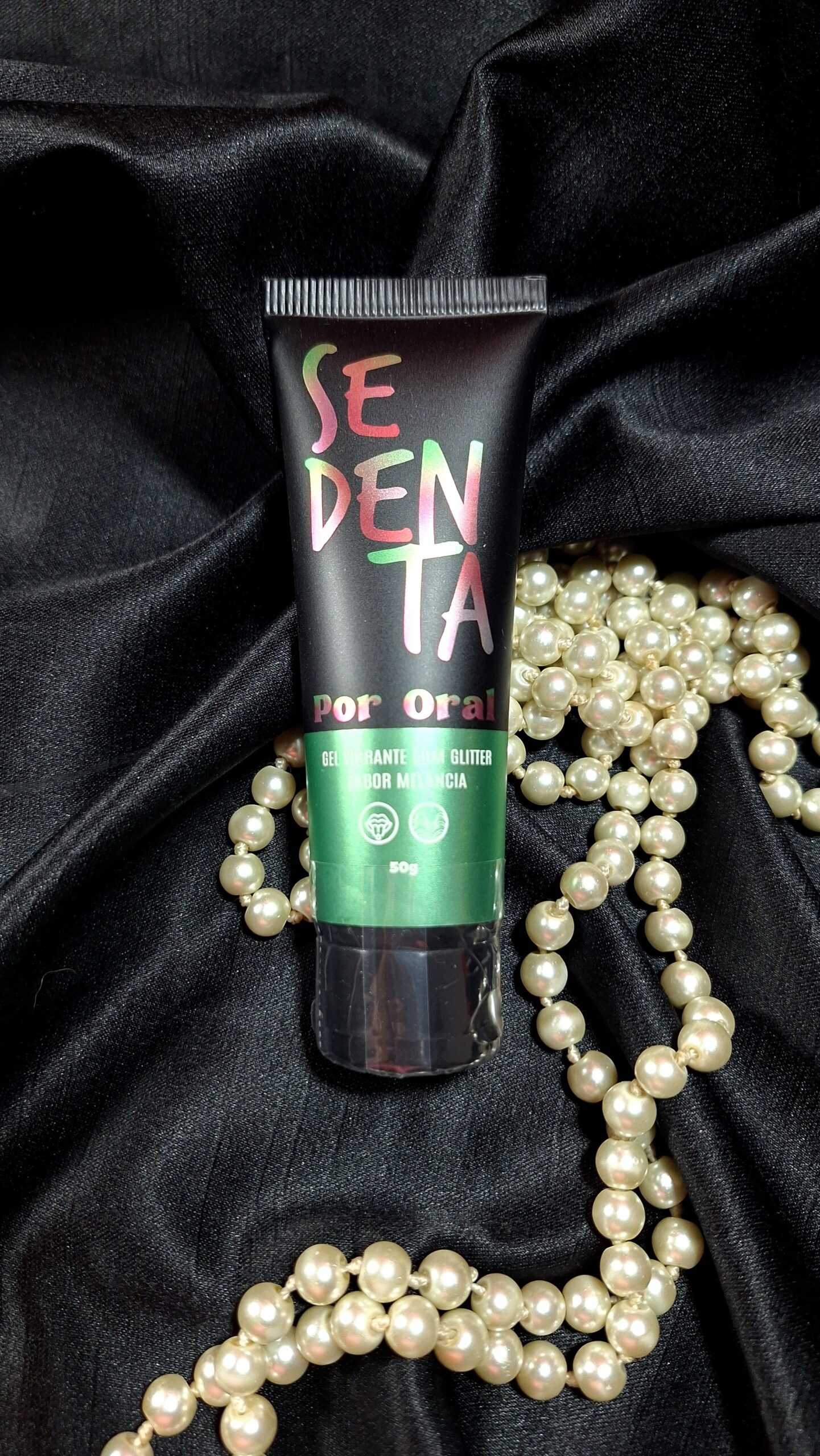 Sedenta Por Oral Gel Comestível com Glitter 50g Pepper Blend - Sabor Melancia