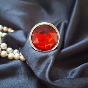 Plug Anal Cônico com Cristal P Cor Vermelho Sexy Import