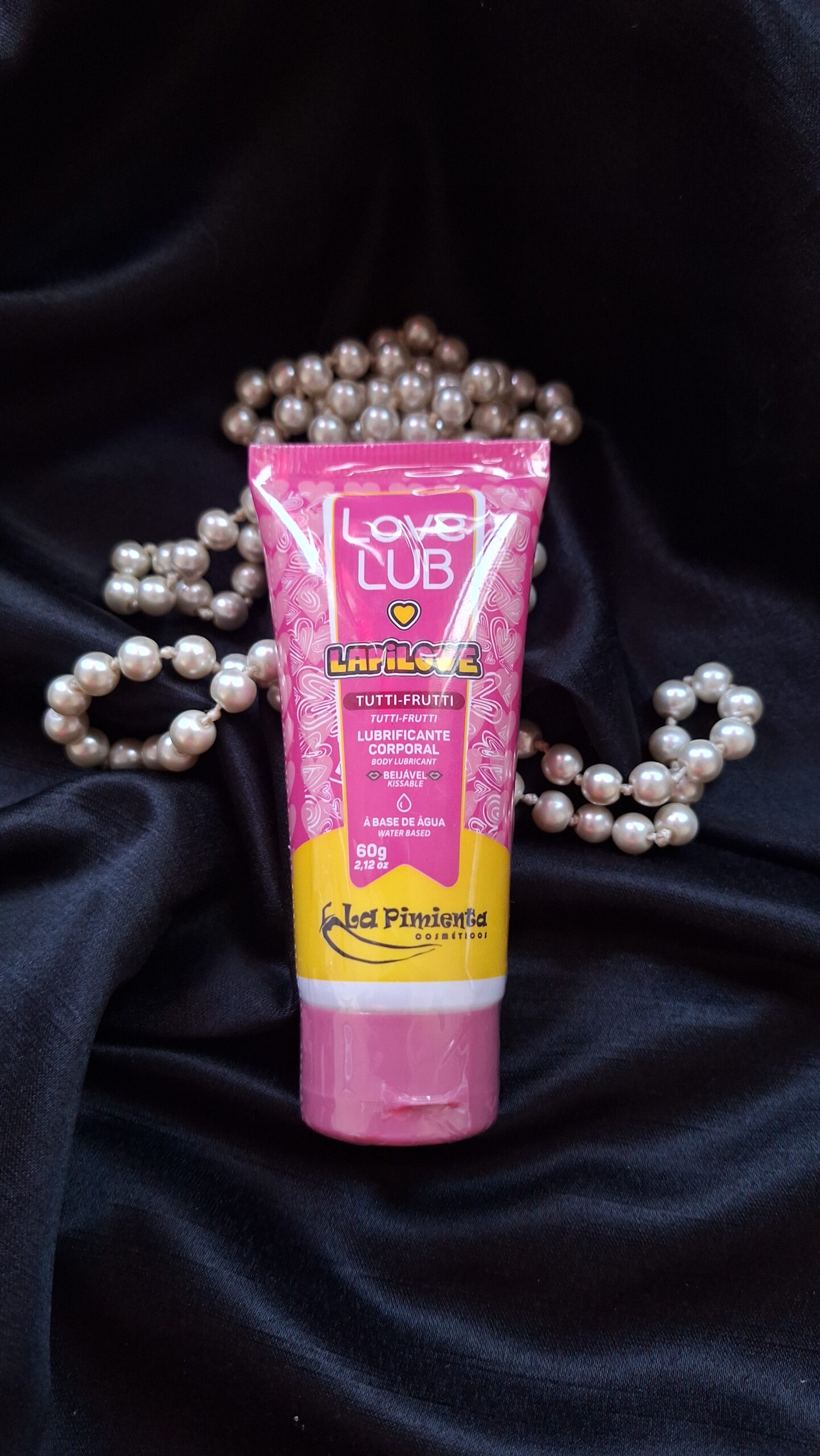 Love Lub LapiLove Sabor Tutti Frutti Lubrificante Corporal Beijável 60g La Pimienta