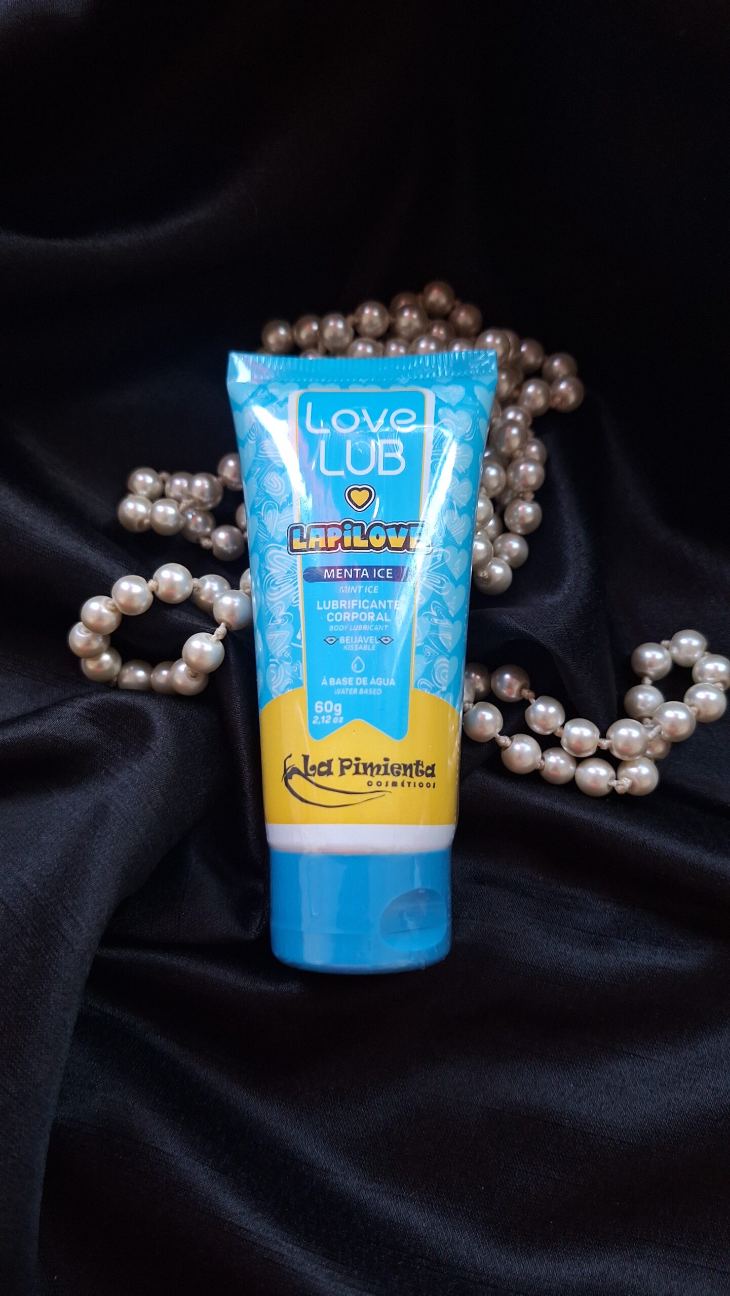 Love Lub LapiLove Sabor Menta Ice Lubrificante Corporal Beijável 60g La Pimienta