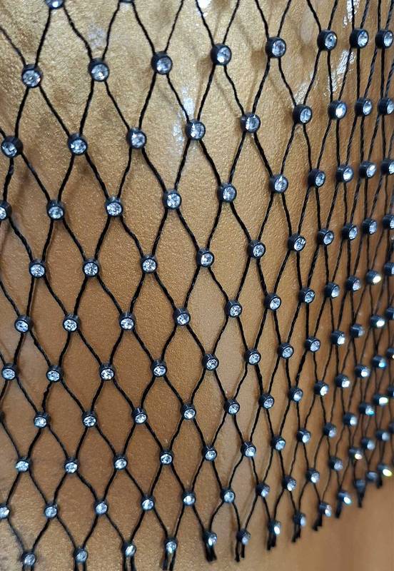 Blusinha de Tela com Strass - Imagem 3