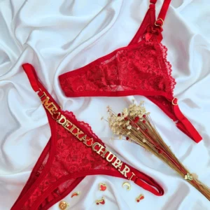 FIO PERSONALIZAVEL RENDA - TAMANHO ÚNICO- COR VERMELHO